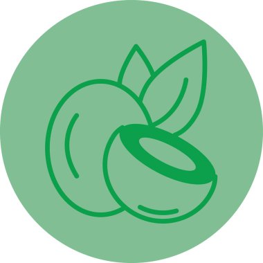 Eşsiz Elma Vektör Satırı Simgesi