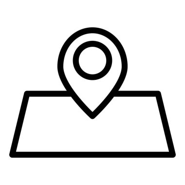 konum simgesi, vektör çizimi