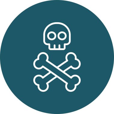 vektör kafatası çizimi