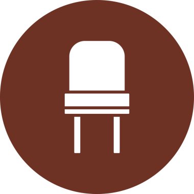 Bir lamba simgesinin vektör illüstrasyonu