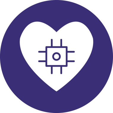 kalp simgesi, vektör illüstrasyonu