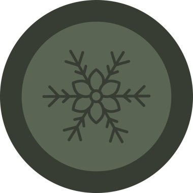 Noel çelengi dekorasyon simgesi düz stil