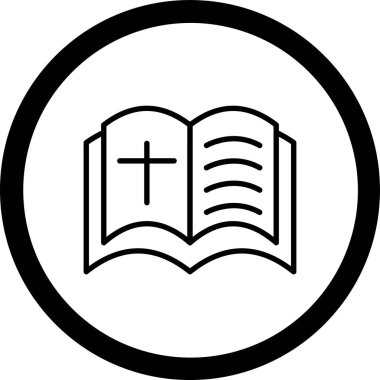 İncil. Web simgesi basit tasarım