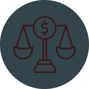 Denge. Web simgesi basit illüstrasyon