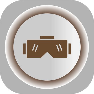 gözlük simgesi, vektör illüstrasyonu