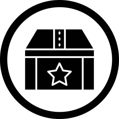 kutu web simgesi, vektör illüstrasyonu