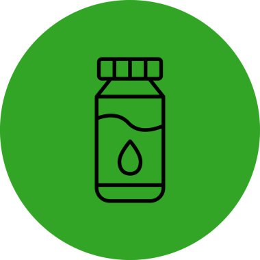 Bir şişenin vektör illüstrasyonu