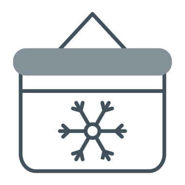 Noel hediye kutsal kişilerin resmi, vektör çizim