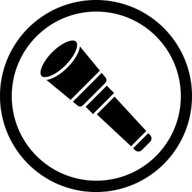 Mikrofon simgesinin vektör illüstrasyonu