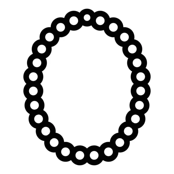 Kolye ikonu. Web için kolye vektör simgelerinin özet çizimi