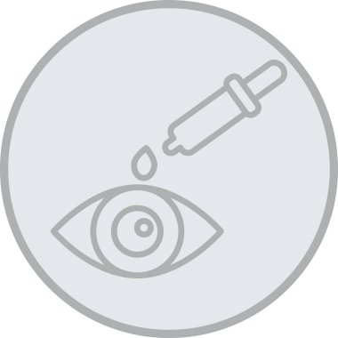 Göz simgesi vektör illüstrasyonu