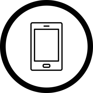 Mobil simgenin vektör illüstrasyonu