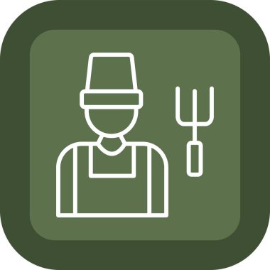 Şef. Web simgesi basit illüstrasyon