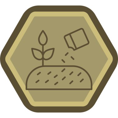 Bir ağaç simgesinin vektör illüstrasyonu