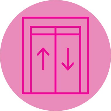 Kapı simgesinin vektör illüstrasyonu