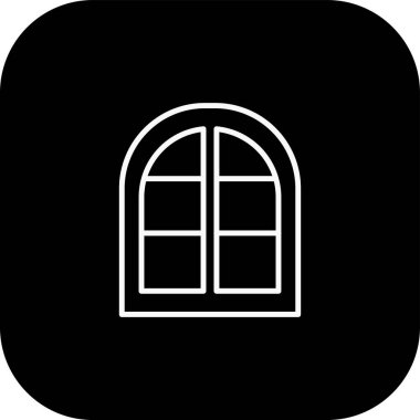 pencere web simgesi, vektör illüstrasyonu