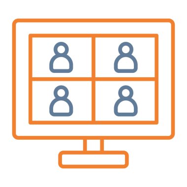 Web simgesi, basit vektör illüstrasyonu