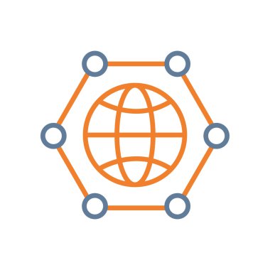 genel ağ bağlantı hattı biçim vektör tasarımı