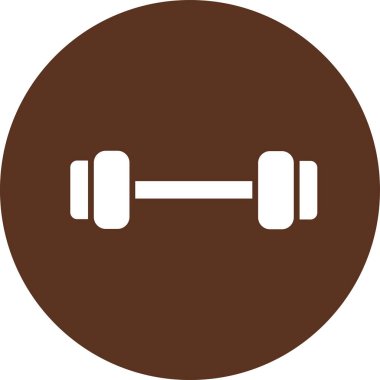 Dumbbell simgesi. düz tasarım