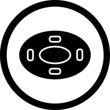 Araba simgesinin vektör illüstrasyonu