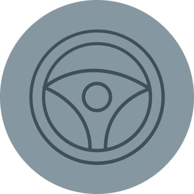 araba direksiyon vektör simgesi