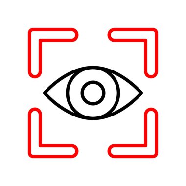 Kolayca değiştirebilen veya düzenleyebilen göz vektör simgesi