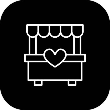 kanepe vektör çizgisi simgesi