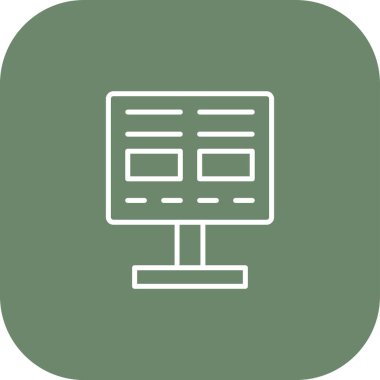 Web vektörü düz simgesi