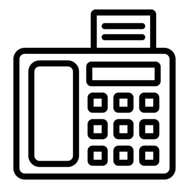 banka terminal düz simgesi, vektör illüstrasyonu