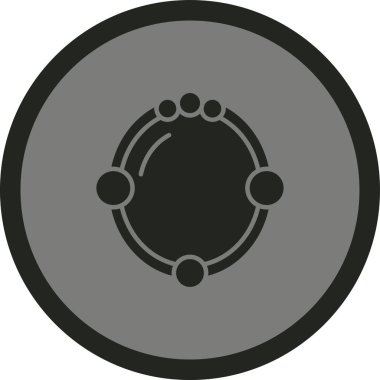 Dünya ikonu. Moda tasarım tarzı. Dünya ve uzay koleksiyonundan beyaz arkaplan üzerindeki vektör