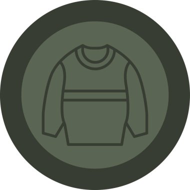 Ceket simgesinin vektör illüstrasyonu