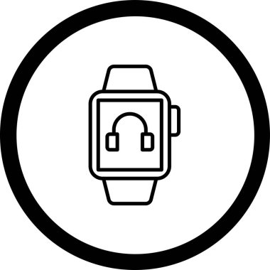 izle simge vektör illüstrasyonu