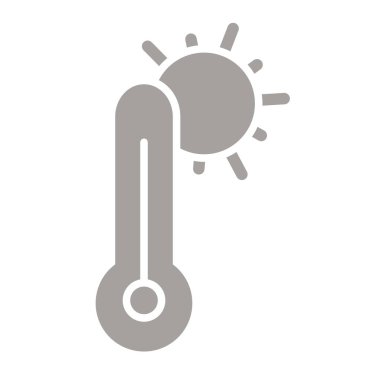 termometre simgesi vektör işareti ve simgesi