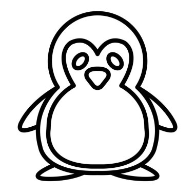 penguen çizgi film karakteri simgesi