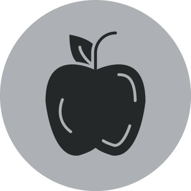 elma ikonu vektör illüstrasyonu