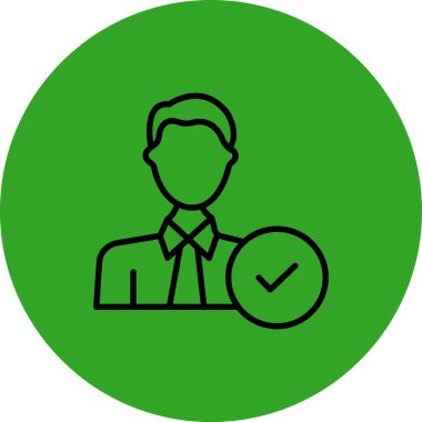 Dizüstü bilgisayarı olan ve daireler çizen insanların vektör simgesi