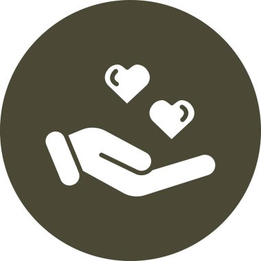 Charity simgesi vektör illüstrasyonu