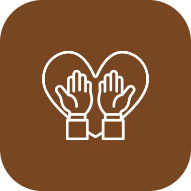 vektör çizim tasarım kalp simgesi