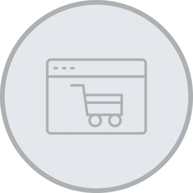 alışveriş sepeti düz vektör simgesi