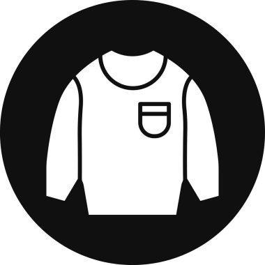 shirt simgesi vektör illüstrasyonu