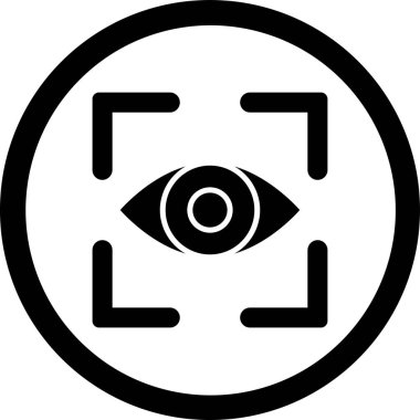 Göz. Web simgesi basit tasarım