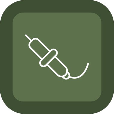 benzersiz ordu çizgi ikonu vektörü