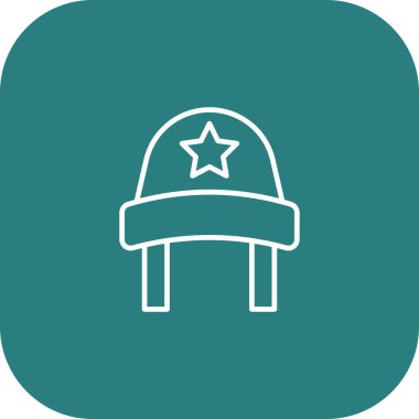 Kaptan simgesi, vektör illüstrasyonu