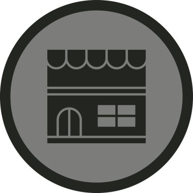 dükkan simgesi vektör illüstrasyonu