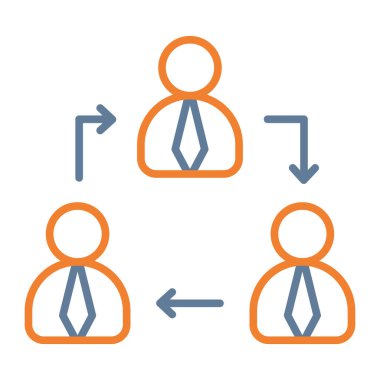 iş simgesi vektör illüstrasyonu