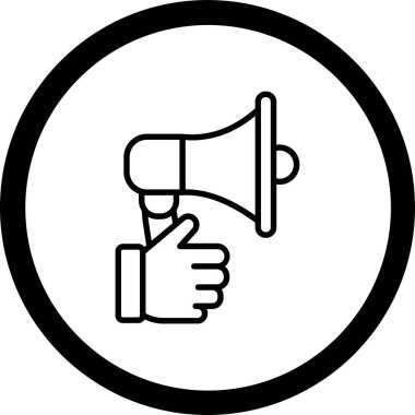 Hoparlör simgesinin vektör illüstrasyonu