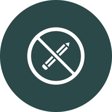 Sigara içmek yok. Web simgesi basit illüstrasyon