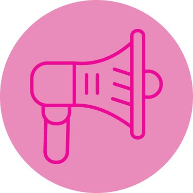 Konuşmacı. Web simgesi basit illüstrasyon