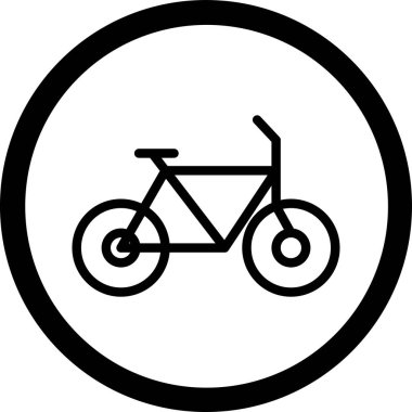 bisiklet ikonu vektör illüstrasyonu