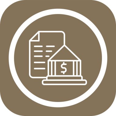 Dolar sembollü ev, ev ve paranın vektör simgesi